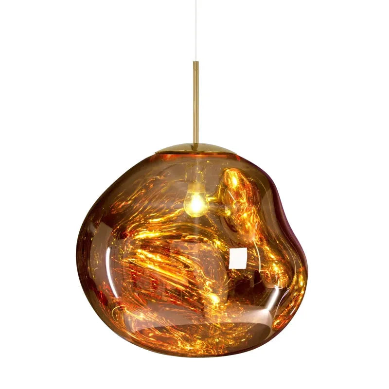 Artistic Glass Pendant Light Handcrafted Blown Glass Ceiling Fixture Modern Design — Image 17