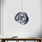 Artistic Glass Pendant Light Handcrafted Blown Glass Ceiling Fixture Modern Design — Image 16