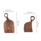 Natural Wood Cutting Board Set with Handle Rustic Kitchen Decor 20x38cm & 20x30cm — Image 6
