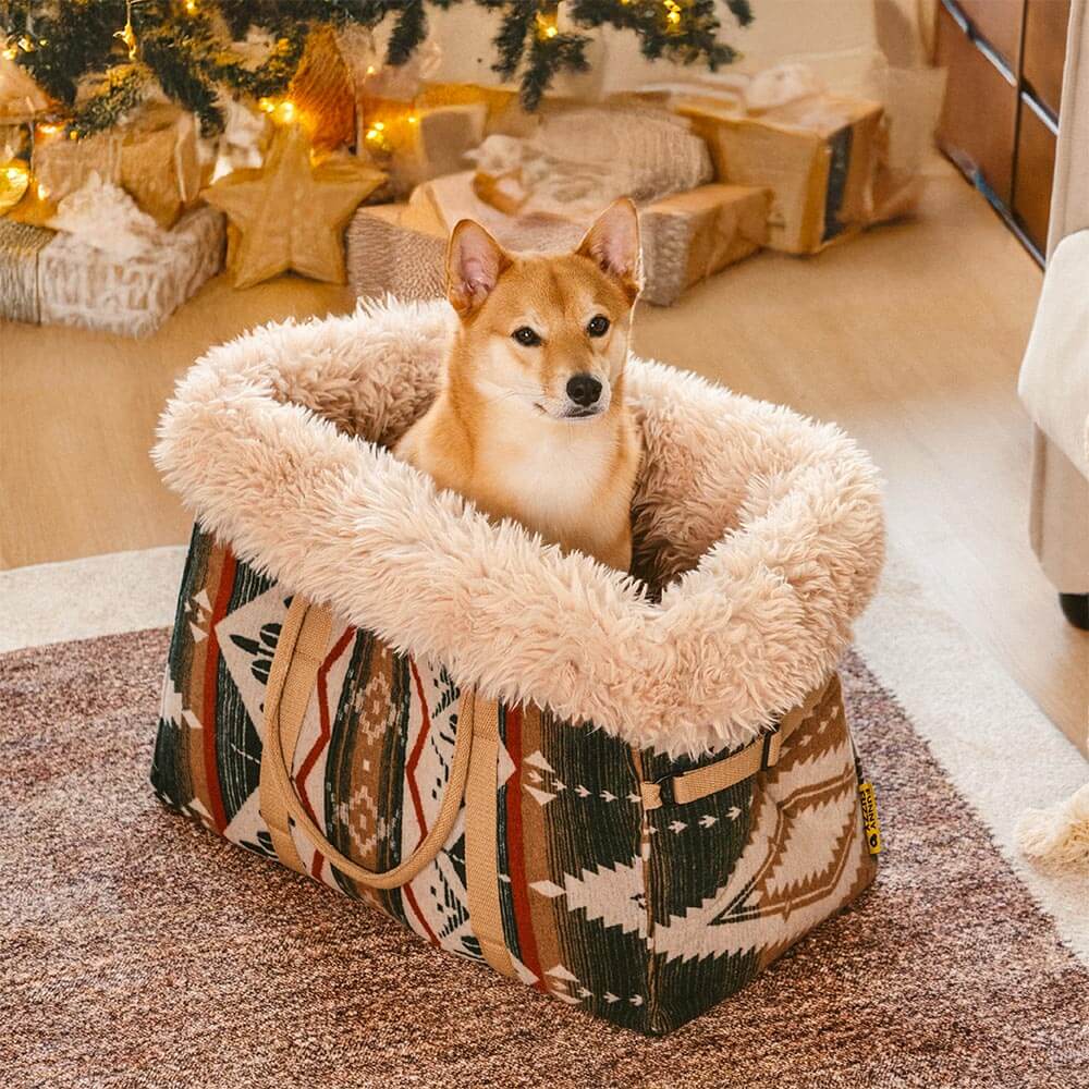 Pet Carrier Bag Plush Interior Multi-Size Portable Travel Tote for Dogs Cats Durable Fabric — Image 10