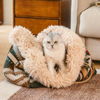 Pet Carrier Bag Plush Interior Multi-Size Portable Travel Tote for Dogs Cats Durable Fabric — Image 12