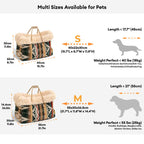 Pet Carrier Bag Plush Interior Multi-Size Portable Travel Tote for Dogs Cats Durable Fabric — Image 6