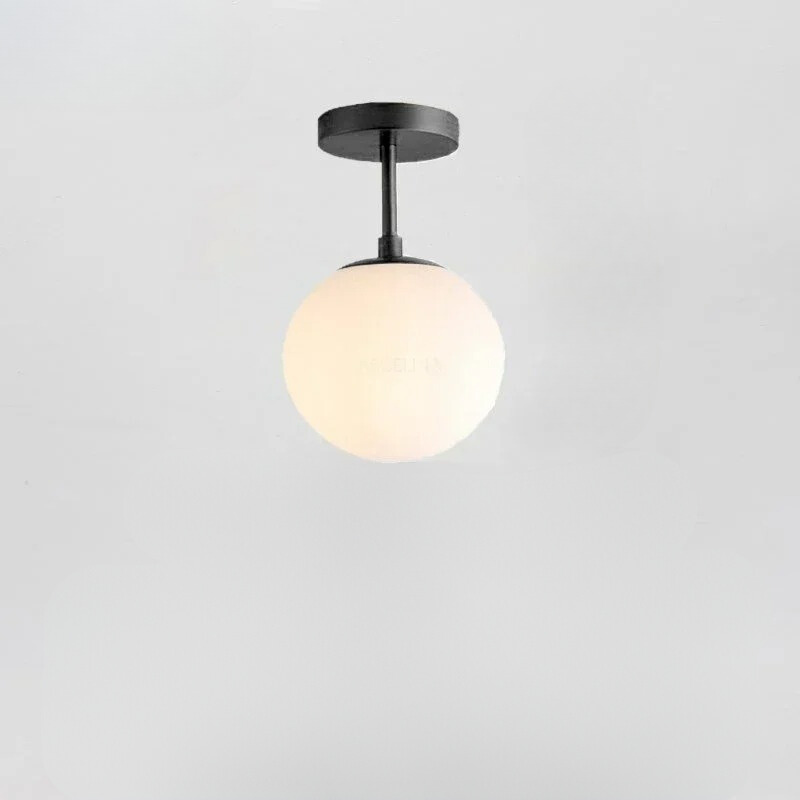 Ascelin Modern Ceiling Light Fixture - Gold & Black, Glass Globes, 2-3 Bulbs — Image 10