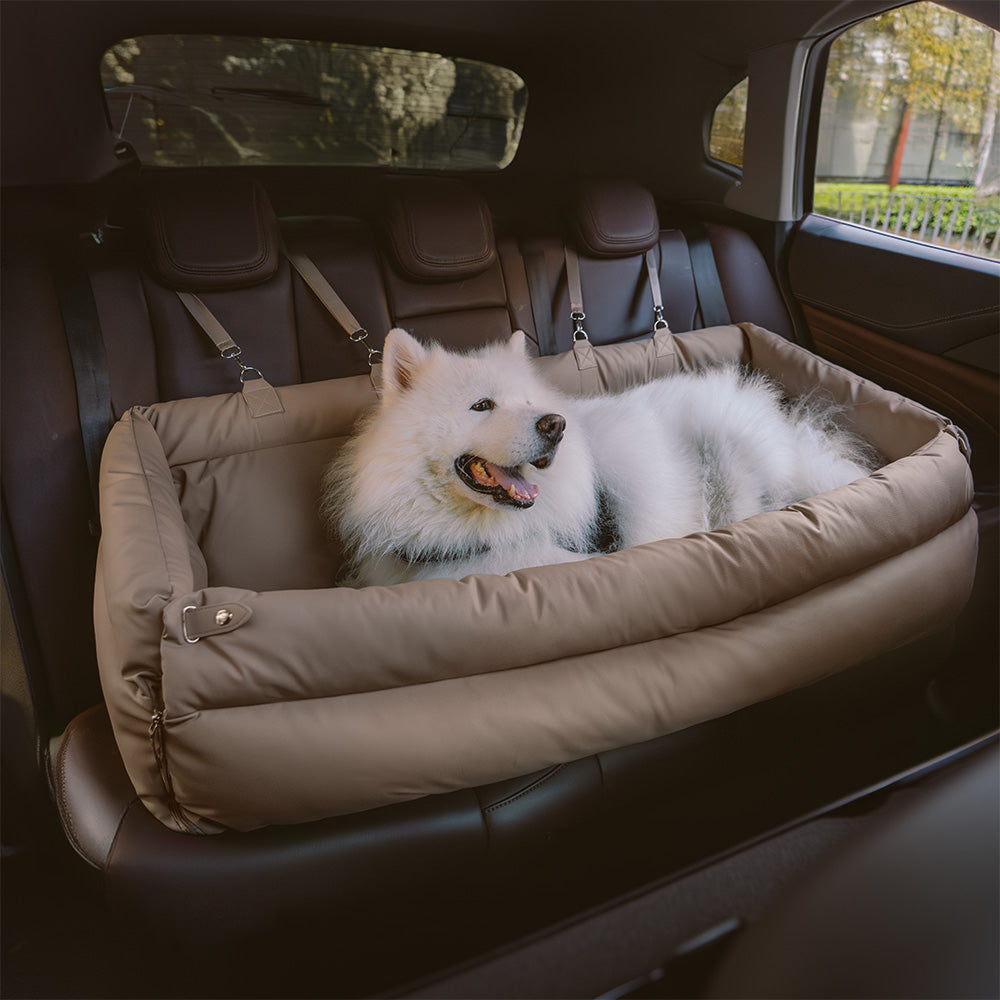 Funny Fuzzy Pet Car Seat Carrier Green Waterproof Anti-Scratch Travel Bed for Dogs Cats — Image 15