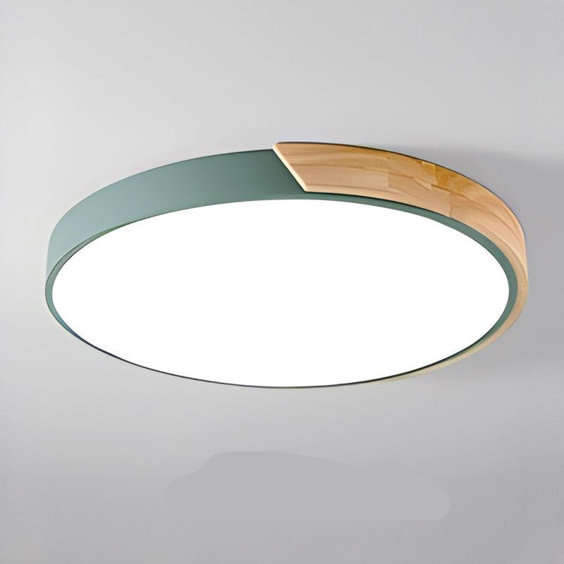 Modern LED Ceiling Light with Wooden Accent in Multiple Colors — Image 13