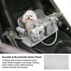 Pet Carrier Tote Bag Durable Mesh Faux Leather Travel-Friendly for Small Dogs Cats — Image 4