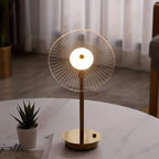 Modern Gold LED Table Lamp with Unique Design, Adjustable Brightness, Metal — Image 3