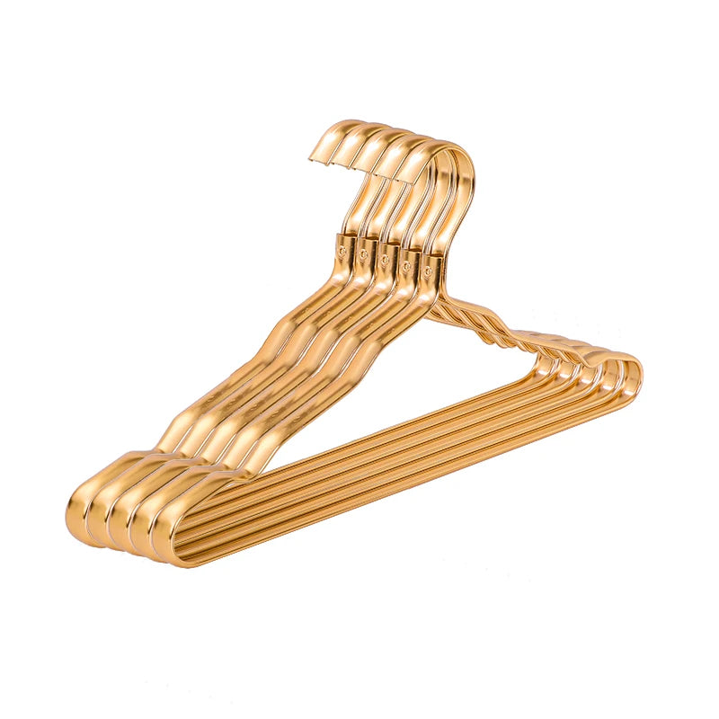 Premium Metal Clothes Hangers Gold Non-Slip Heavy-Duty Space-Saving for Coats Dresses Suits — Image 13