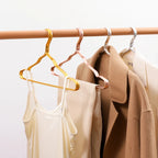 Premium Metal Clothes Hangers Gold Non-Slip Heavy-Duty Space-Saving for Coats Dresses Suits — Image 2
