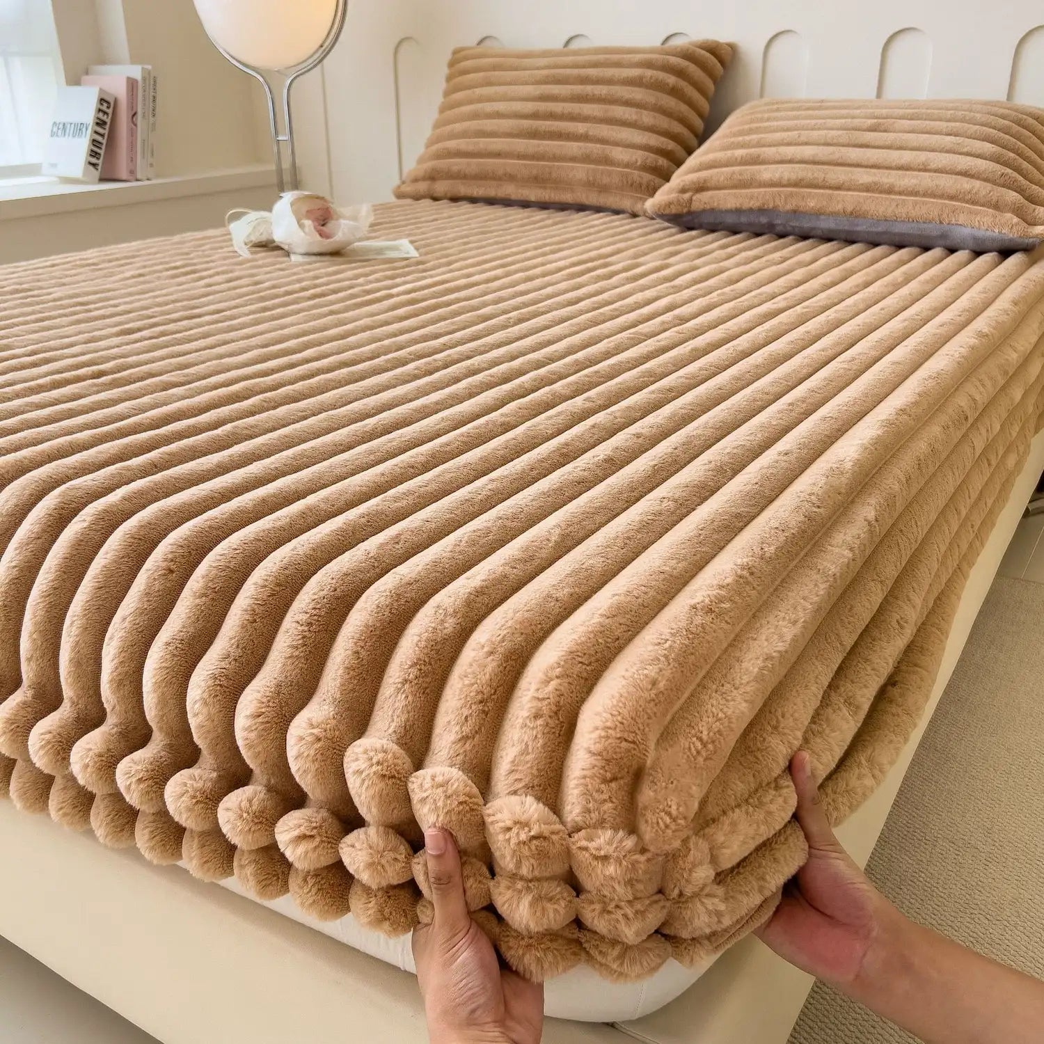 Luxury Plush Ribbed Fleece Bedspread - Soft, Cozy, and Warm - Available in Multiple Colors — Image 6
