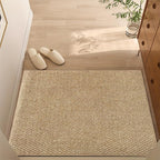 Handwoven Jute Area Rug Natural Fiber Eco-Friendly Textured Floor Mat — Main Image