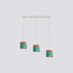 Scandinavian Pendant Light Wood Metal Cylinder Ceiling Fixture Multi-Color — Image 11