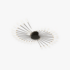 Modern Sputnik LED Ceiling Light Fixture Metal Starburst Chandelier Black Gold — Image 25