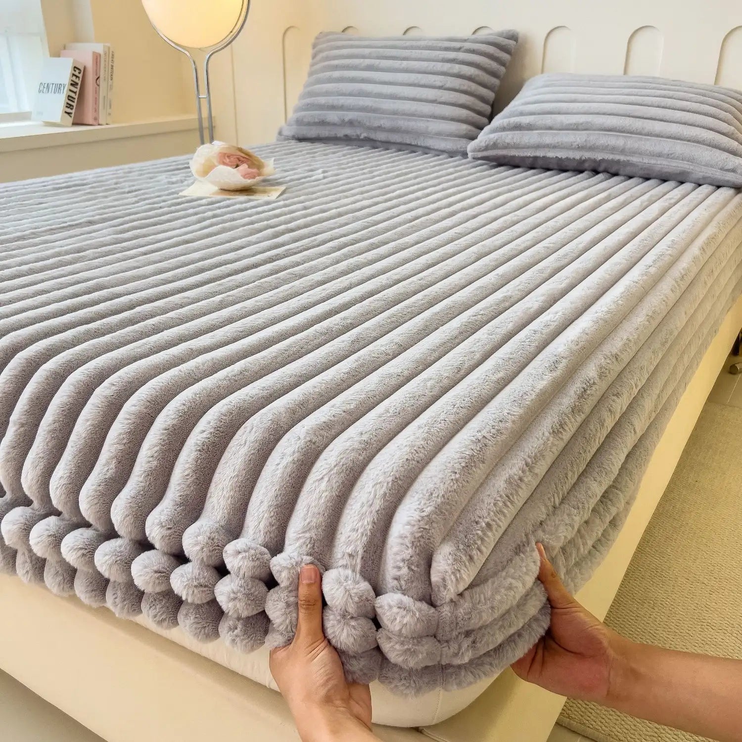 Luxury Plush Ribbed Fleece Bedspread - Soft, Cozy, and Warm - Available in Multiple Colors — Image 7