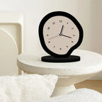 Artistic Modern Table Clock Unique Abstract Design Silent Non-Ticking Quartz Movement — Image 7