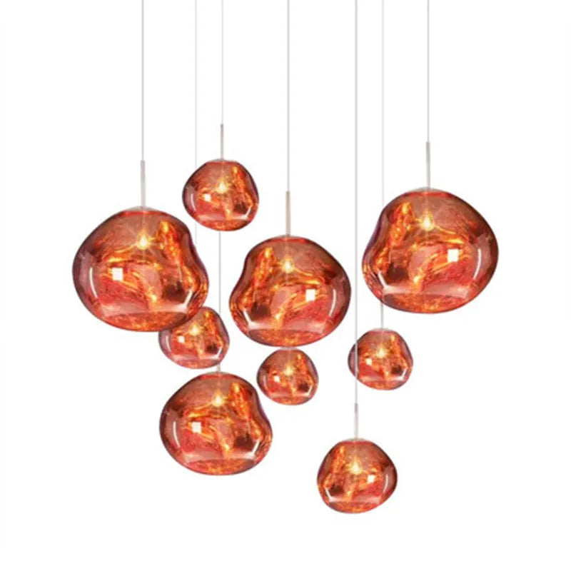 Artistic Glass Pendant Light Handcrafted Blown Glass Ceiling Fixture Modern Design — Image 14