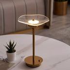 Modern Gold LED Table Lamp with Unique Design, Adjustable Brightness, Metal — Image 4
