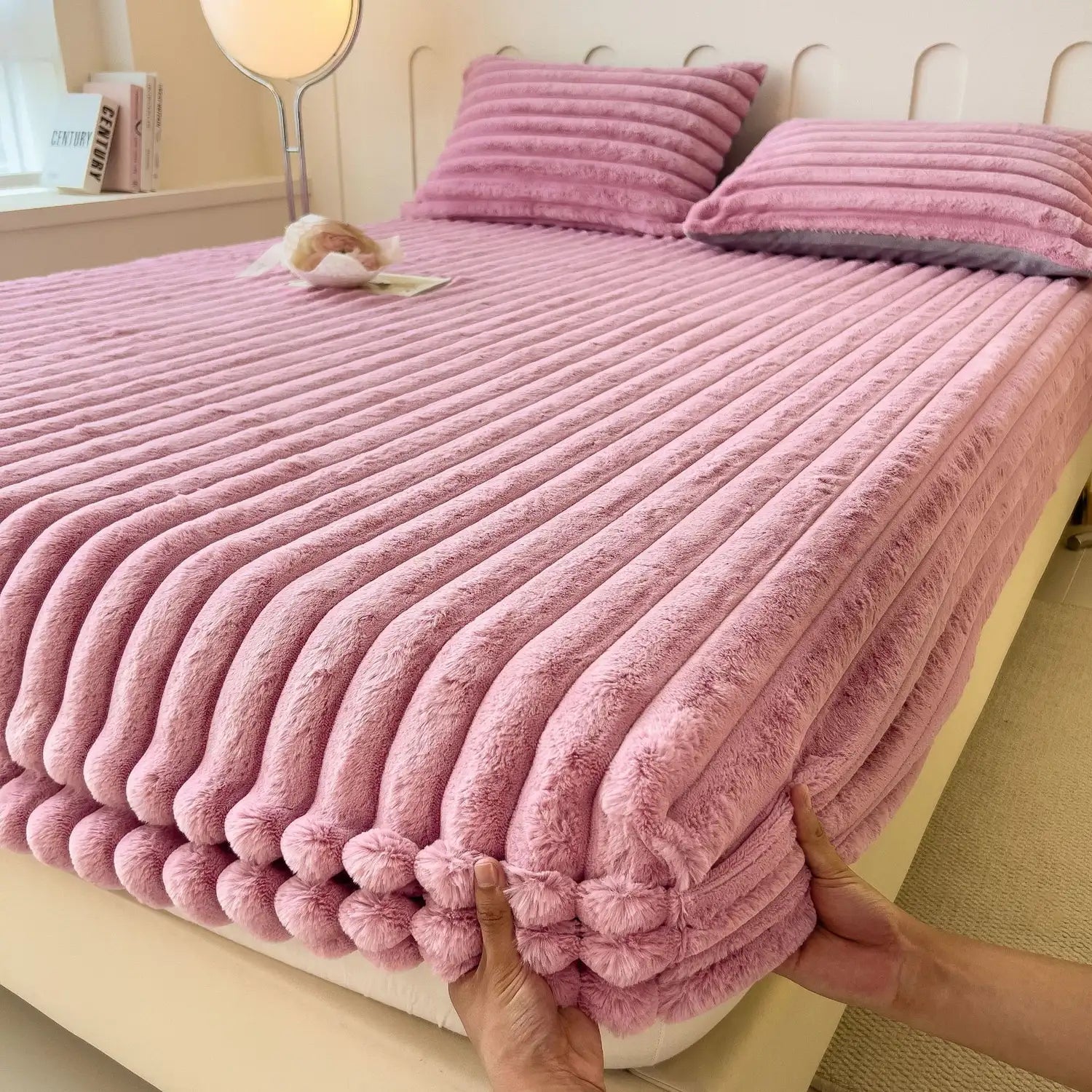 Luxury Plush Ribbed Fleece Bedspread - Soft, Cozy, and Warm - Available in Multiple Colors — Image 5