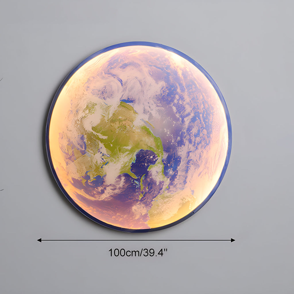 LED Wall Art Lamp - Moon and Earth Design, Multicolor, Acrylic, Various Sizes — Image 23