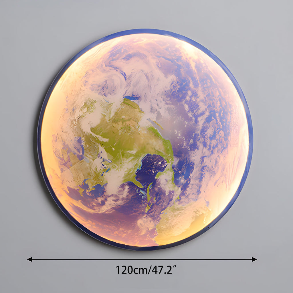 LED Wall Art Lamp - Moon and Earth Design, Multicolor, Acrylic, Various Sizes — Image 24