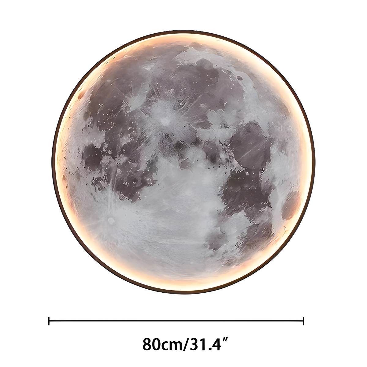 LED Wall Art Lamp - Moon and Earth Design, Multicolor, Acrylic, Various Sizes — Image 8