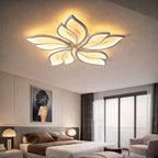 Modern LED Ceiling Light Fixture Flower Design Adjustable Brightness White — Main Image