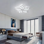 Modern LED Ceiling Light Fixture Flower Design Adjustable Brightness White — Image 4
