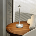 Modern LED Table Lamp Metal Touch Control USB Rechargeable Gold — Image 6