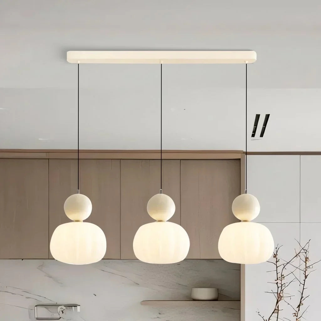 Modern Pendant Light Fixture Glass Sphere Design for Living Room Bedroom Kitchen Dining Area — Image 10
