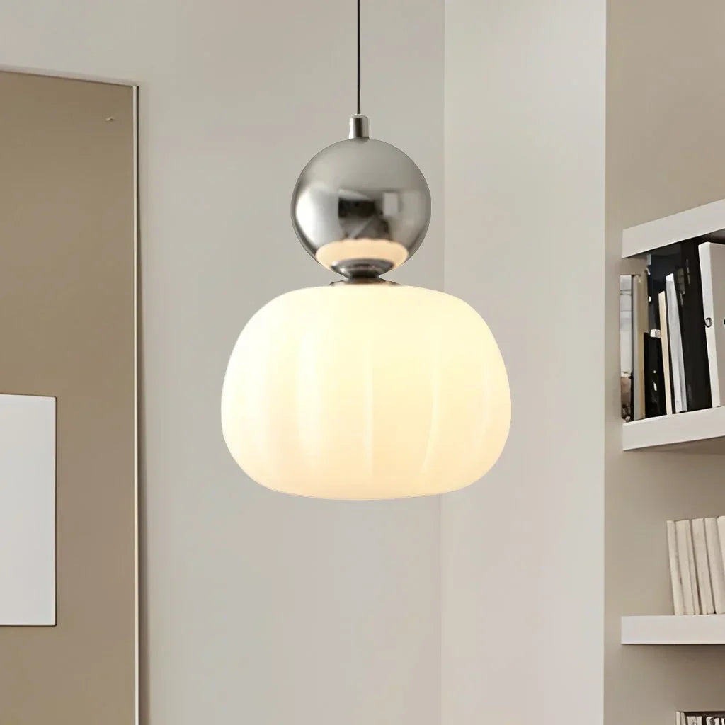 Modern Pendant Light Fixture Glass Sphere Design for Living Room Bedroom Kitchen Dining Area — Image 9