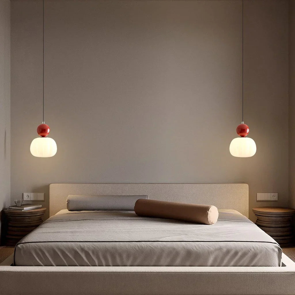 Modern Pendant Light Fixture Glass Sphere Design for Living Room Bedroom Kitchen Dining Area — Image 3