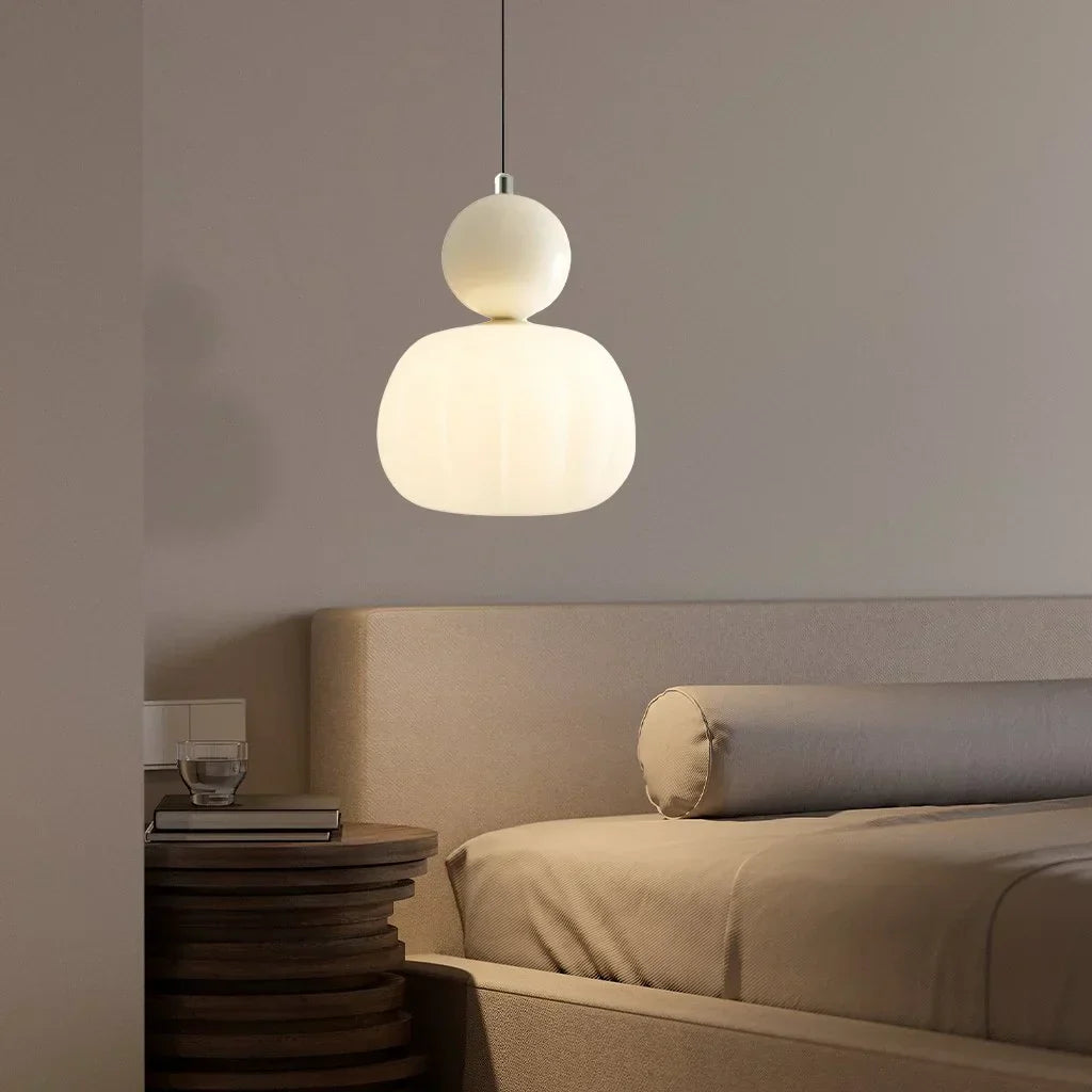 Modern Pendant Light Fixture Glass Sphere Design for Living Room Bedroom Kitchen Dining Area — Image 6