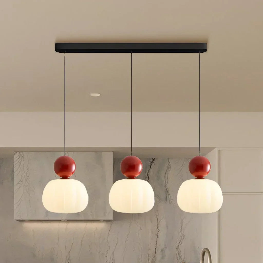 Modern Pendant Light Fixture Glass Sphere Design for Living Room Bedroom Kitchen Dining Area — Image 12