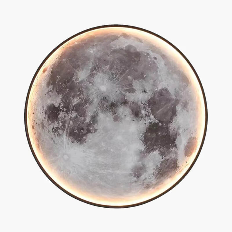 LED Wall Art Lamp - Moon and Earth Design, Multicolor, Acrylic, Various Sizes — Image 3