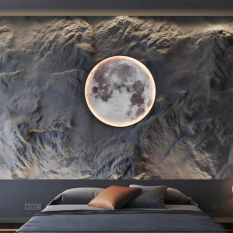 LED Wall Art Lamp - Moon and Earth Design, Multicolor, Acrylic, Various Sizes — Image 16