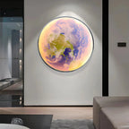 LED Wall Art Lamp - Moon and Earth Design, Multicolor, Acrylic, Various Sizes — Image 25
