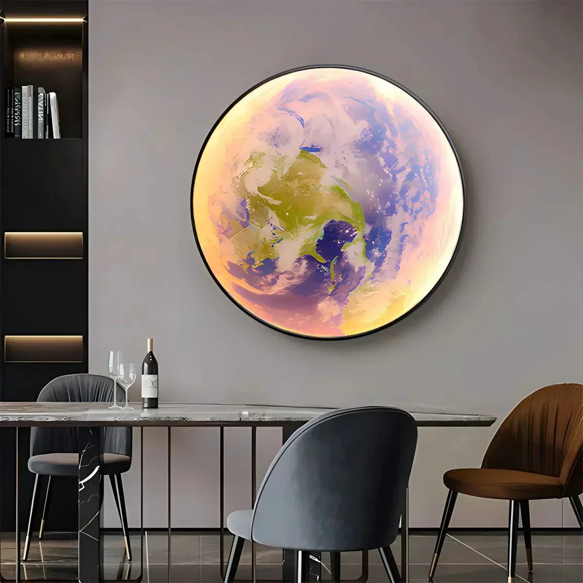 LED Wall Art Lamp - Moon and Earth Design, Multicolor, Acrylic, Various Sizes — Image 26