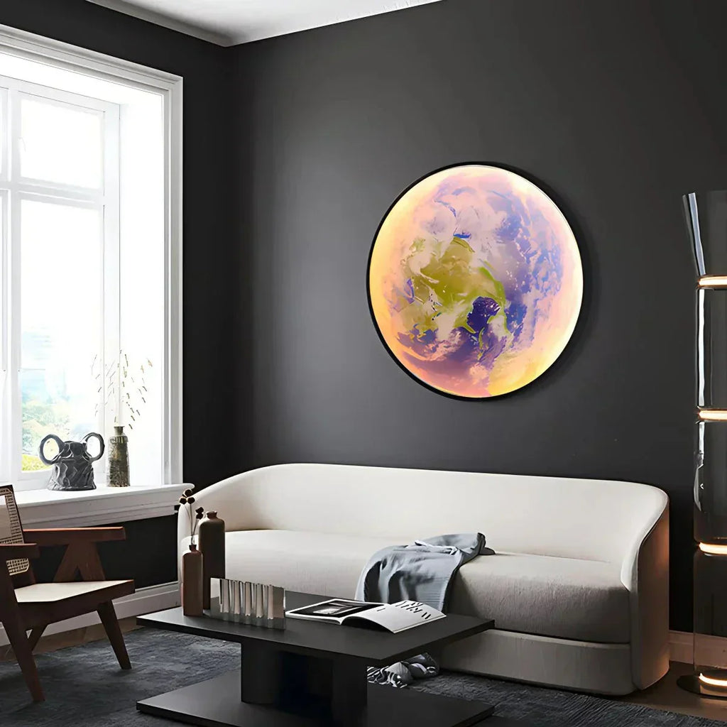 LED Wall Art Lamp - Moon and Earth Design, Multicolor, Acrylic, Various Sizes — Image 27
