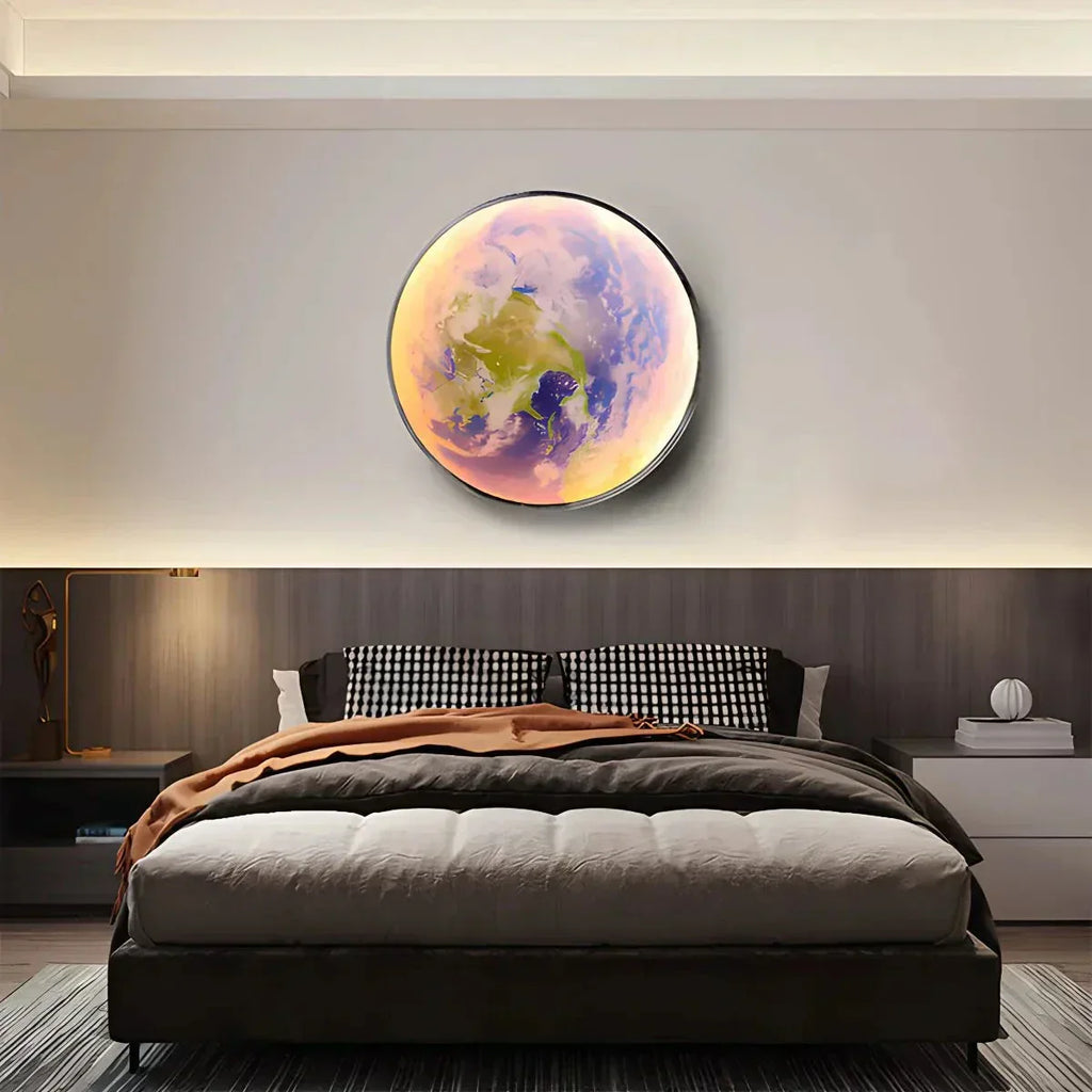 LED Wall Art Lamp - Moon and Earth Design, Multicolor, Acrylic, Various Sizes — Image 28