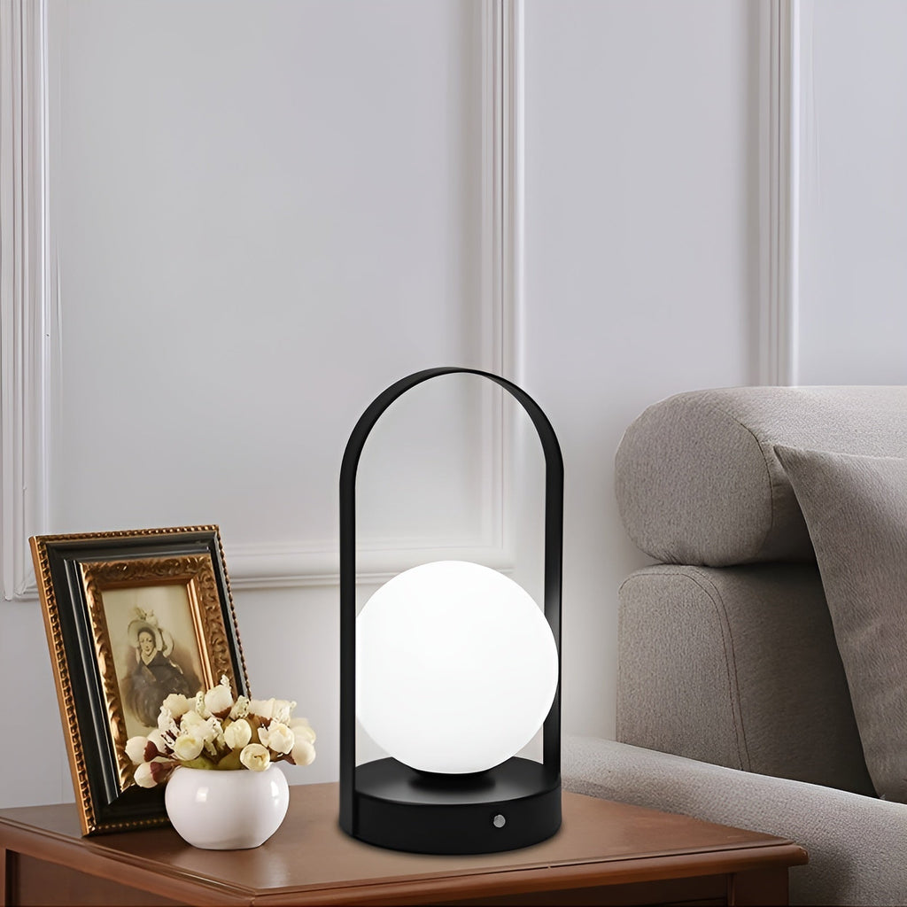Portable LED Table Lamp with Metal Frame and Touch Control for Indoor Outdoor Use — Image 7