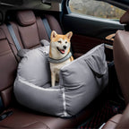 Funny Fuzzy Pet Car Seat Bed Convertible Travel Carrier with Safety Strap and Zipper Design — Image 14