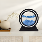 360° Rotating LED Sandscape Art Lamp Black Rechargeable Adjustable Lighting — Image 2