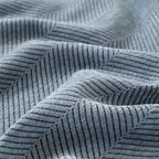 Elegant Herringbone Sofa Throw Blanket Cotton Blend Tassel Fringe Blue Living Room Decor — Image 7