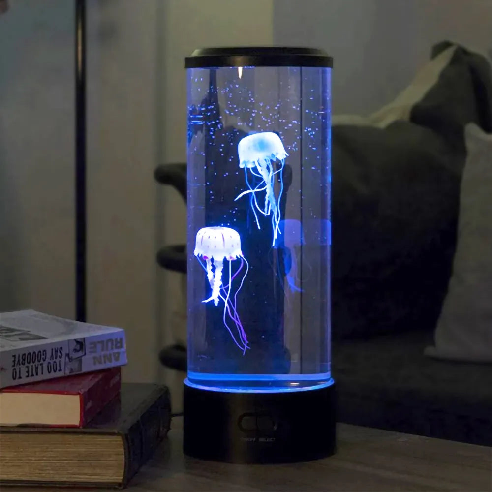 LED Jellyfish Aquarium Lamp with Realistic Jellyfish Movement and Color-Changing LED — Image 3