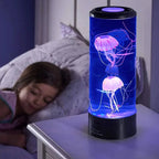 LED Jellyfish Aquarium Lamp with Realistic Jellyfish Movement and Color-Changing LED — Main Image
