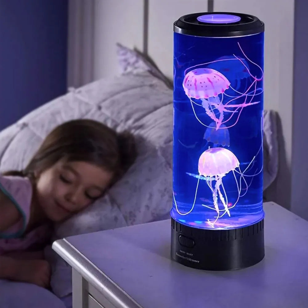 LED Jellyfish Aquarium Lamp with Realistic Jellyfish Movement and Color-Changing LED — Main Image