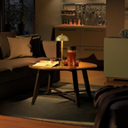 Modern LED Table Lamp Metal Rechargeable Adjustable Brightness Black Gold — Image 3