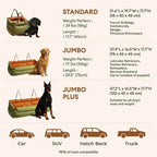 Funny Fuzzy Pet Car Seat Carrier Green Waterproof Anti-Scratch Travel Bed for Dogs Cats — Image 4