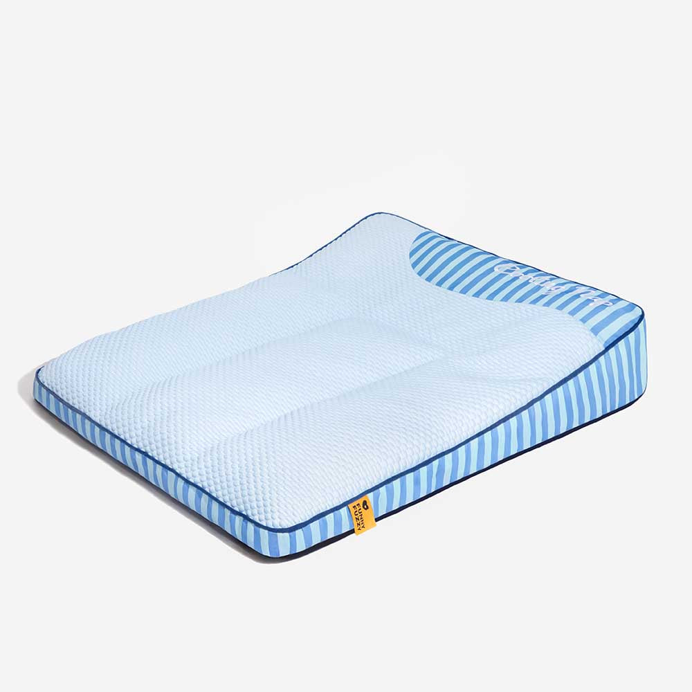 FUNNYFUZZY Orthopedic Dog Bed Blue Gel Memory Foam Washable Cover Large Size Pet Mattress — Image 18
