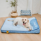 FUNNYFUZZY Orthopedic Dog Bed Blue Gel Memory Foam Washable Cover Large Size Pet Mattress — Image 9